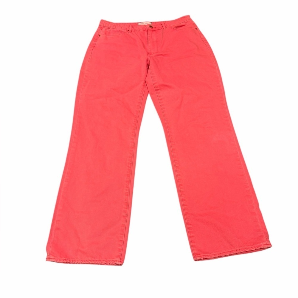 Articles Of Society Pink Coral Straight Leg Stretch Jeans Size 31